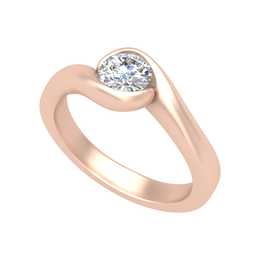 Mesmerizing Solitaire Ring-Color_Rose-Gold