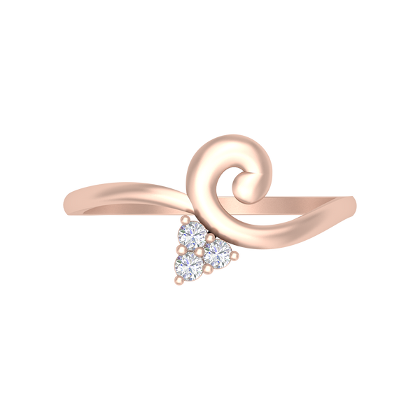 Lily Floral Diamond Band