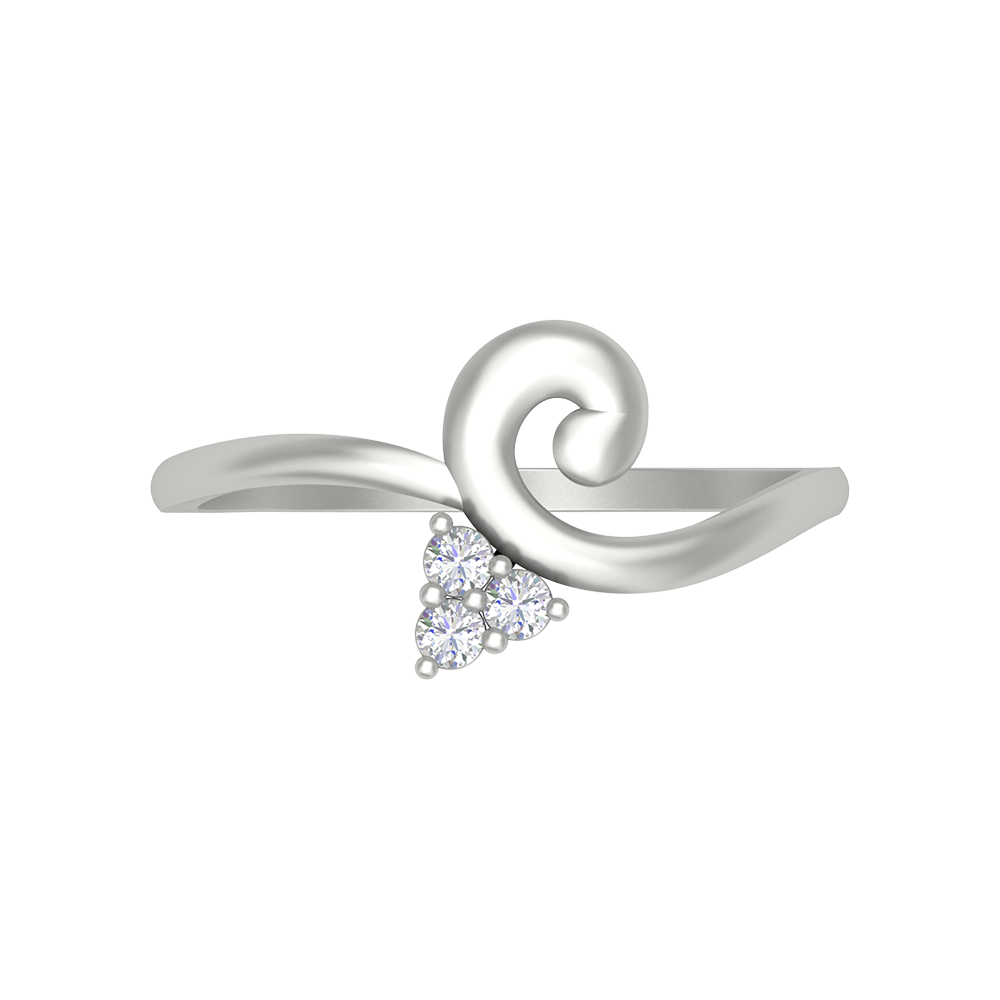 Lily Floral Diamond Band