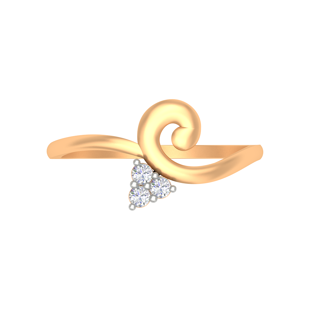 Lily Floral Diamond Band