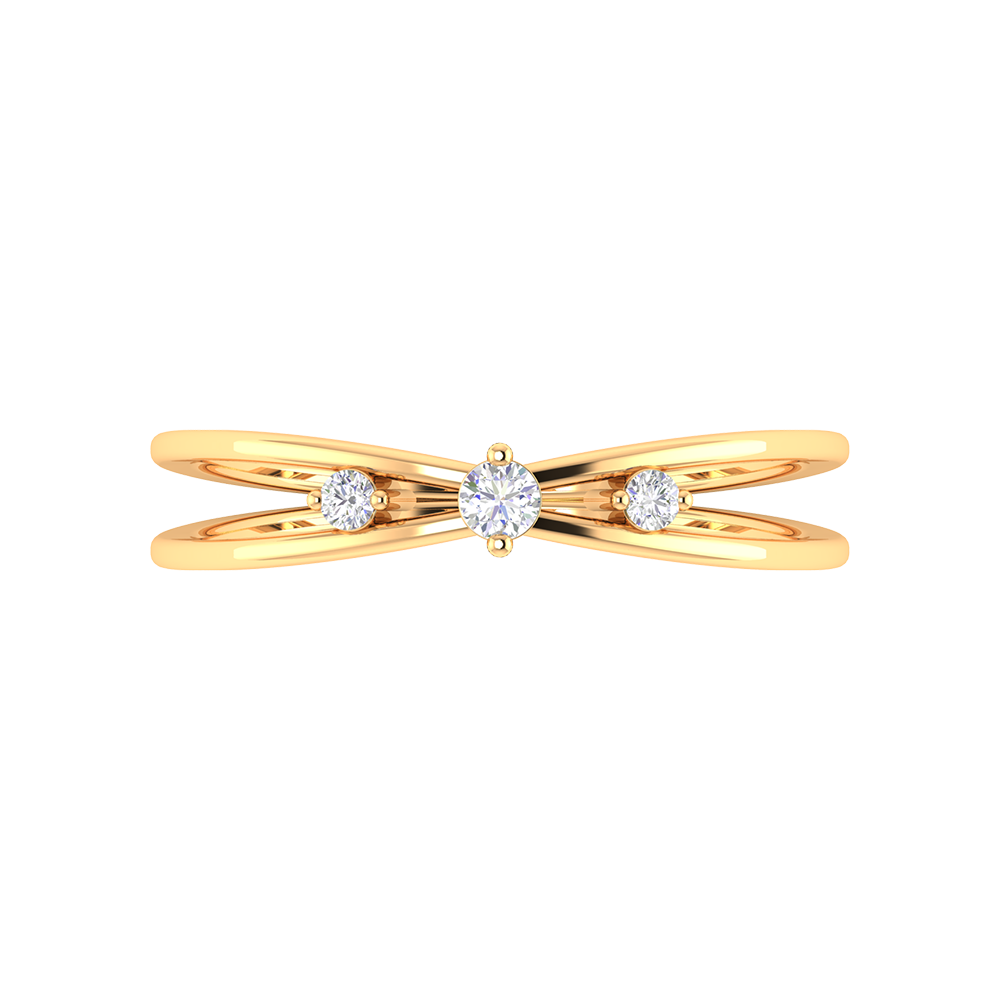 Sunshine Tri Stone Ring