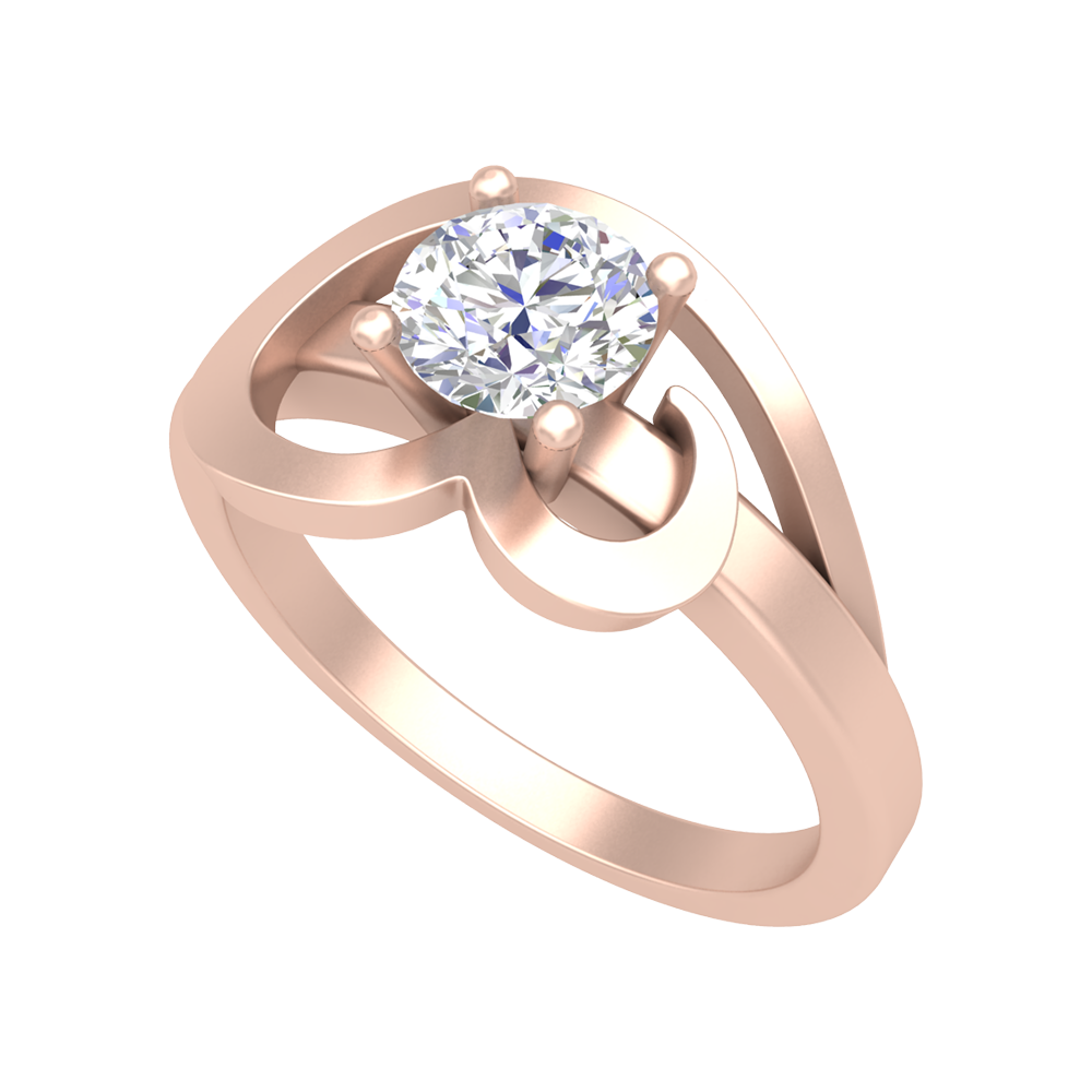 Nature's Basket Solitaire Ring