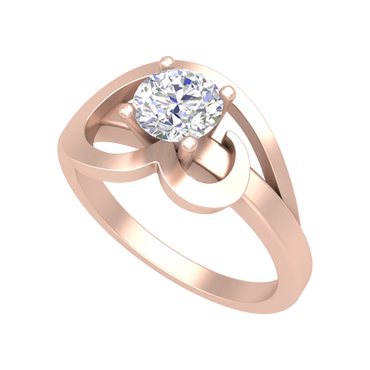 Nature's Basket Solitaire Ring