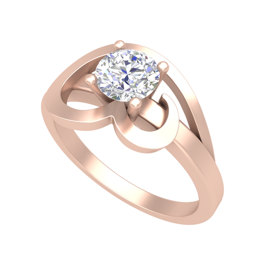 Nature's Basket Solitaire Ring