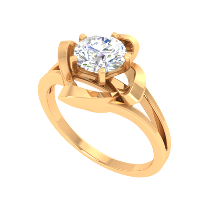 Floral Fiesta Solitaire Ring