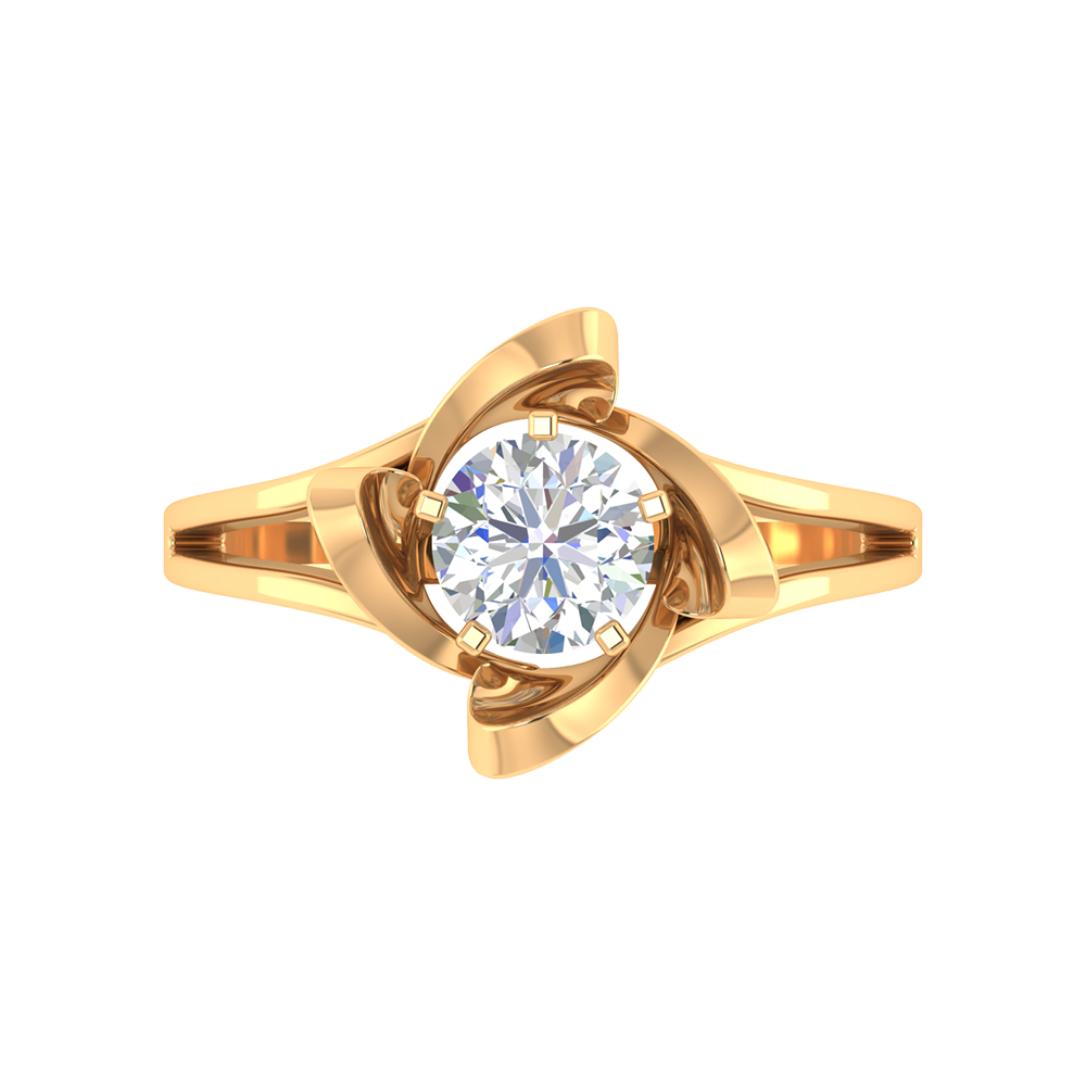 Floral Fiesta Solitaire Ring