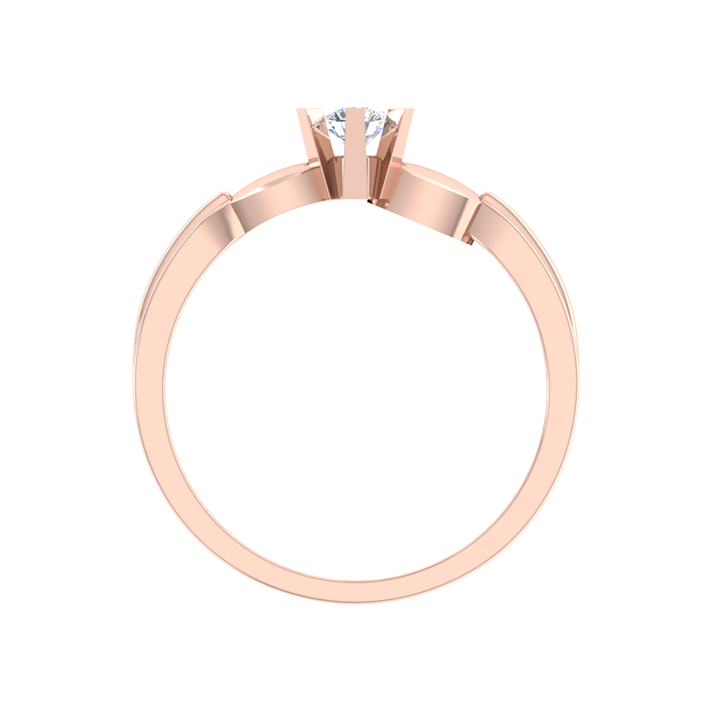 Amazing Hoop Solitaire Ring