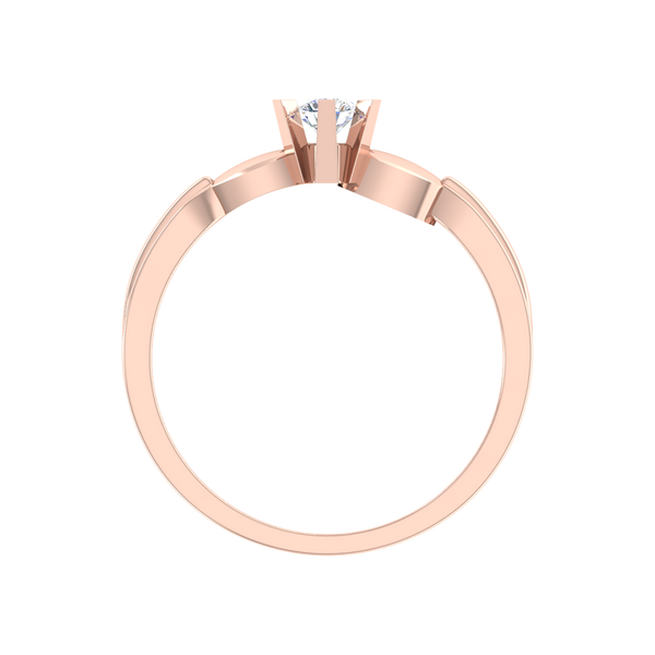 Amazing Hoop Solitaire Ring