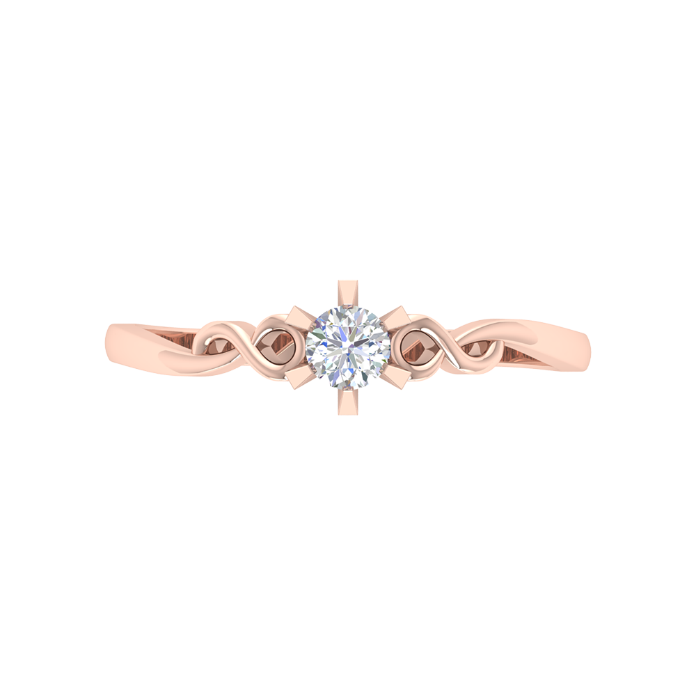 Entangled Gem Solitaire Ring