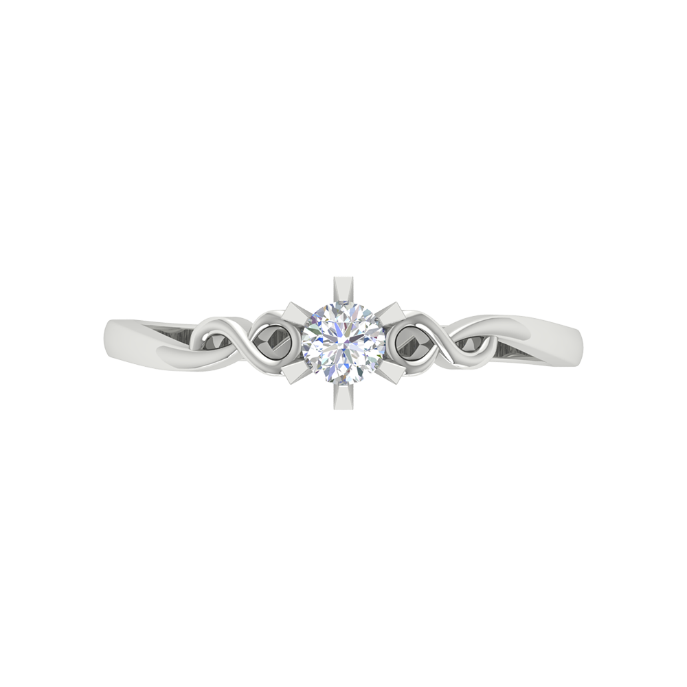 Entangled Gem Solitaire Ring