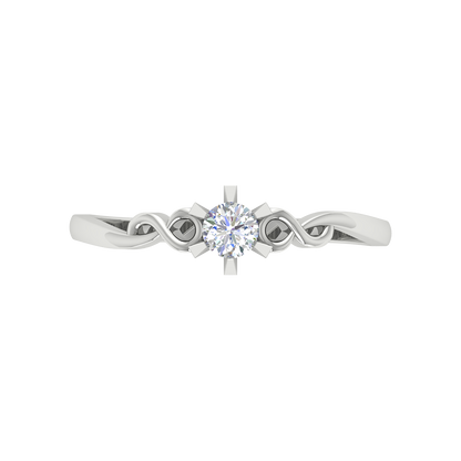 Entangled Gem Solitaire Ring