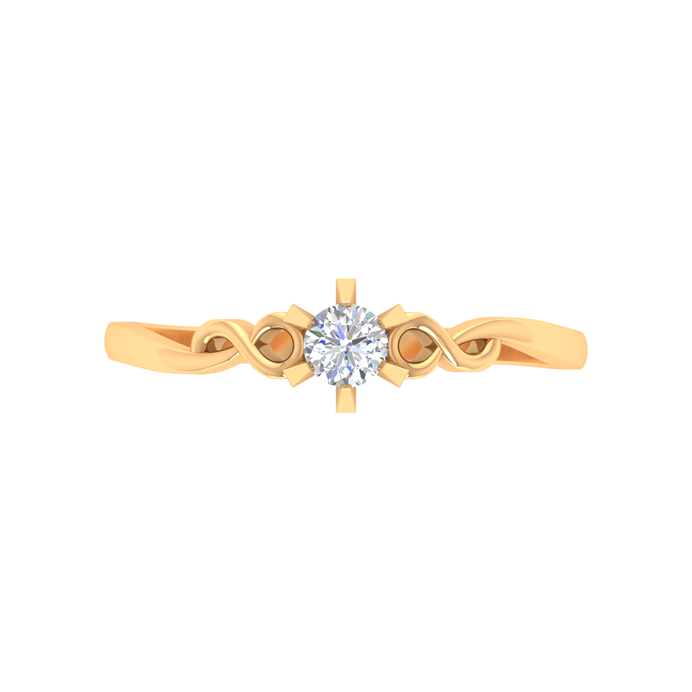 Entangled Gem Solitaire Ring