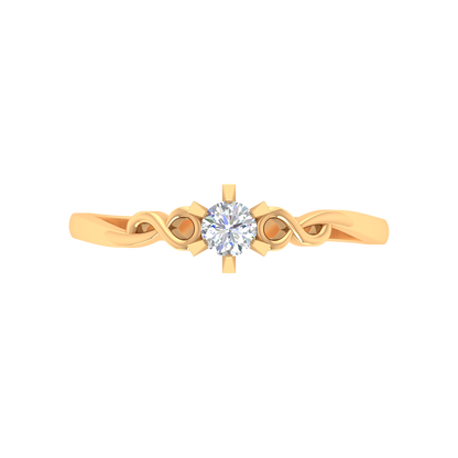 Entangled Gem Solitaire Ring