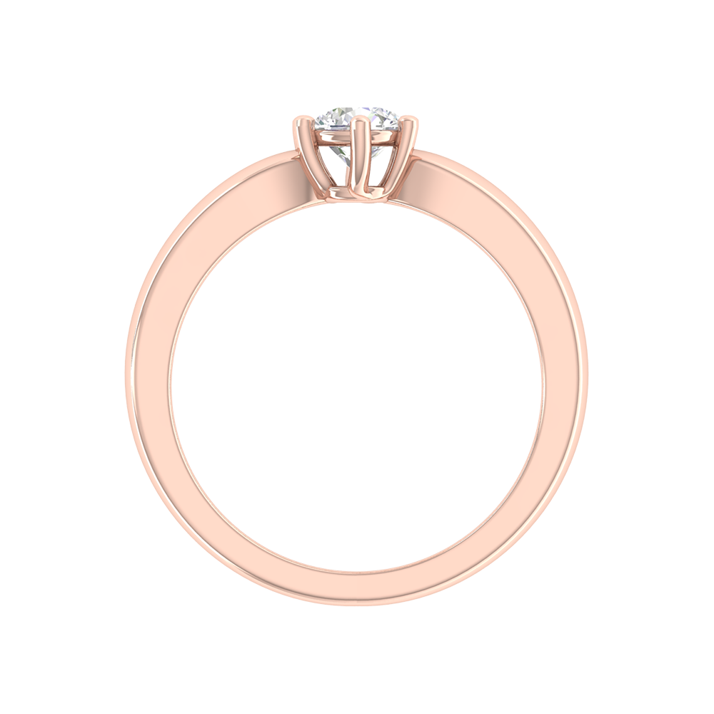 Elegant Loop Solitaire Ring