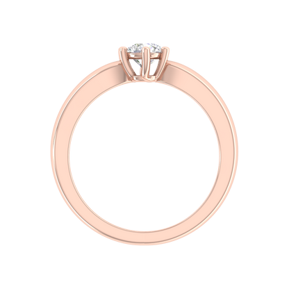 Elegant Loop Solitaire Ring