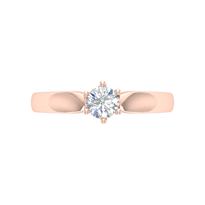 Elegant Loop Solitaire Ring