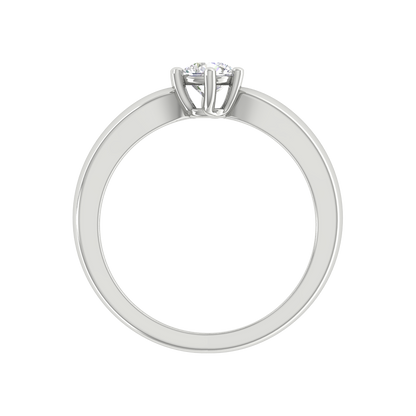 Elegant Loop Solitaire Ring