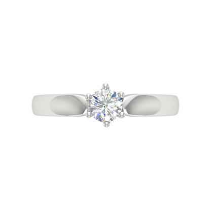 Elegant Loop Solitaire Ring