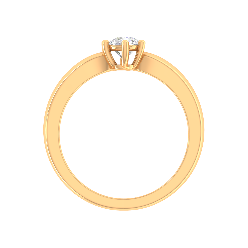 Elegant Loop Solitaire Ring