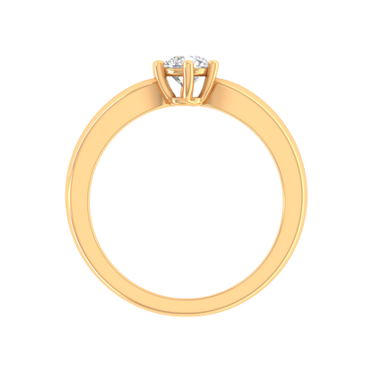 Elegant Loop Solitaire Ring