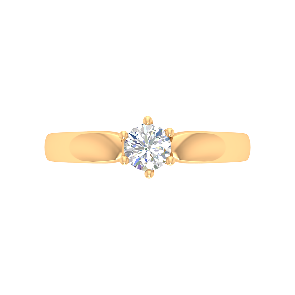 Elegant Loop Solitaire Ring