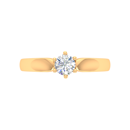 Elegant Loop Solitaire Ring