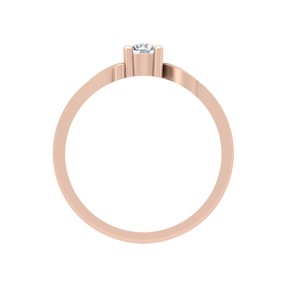 Puzzled Ping Solitaire Ring