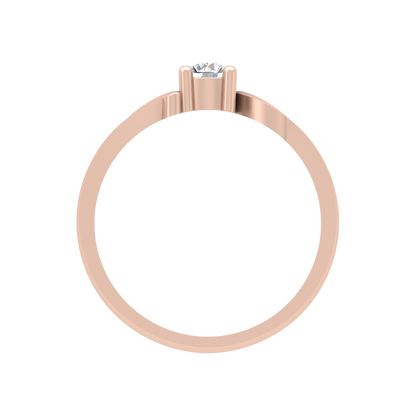 Puzzled Ping Solitaire Ring