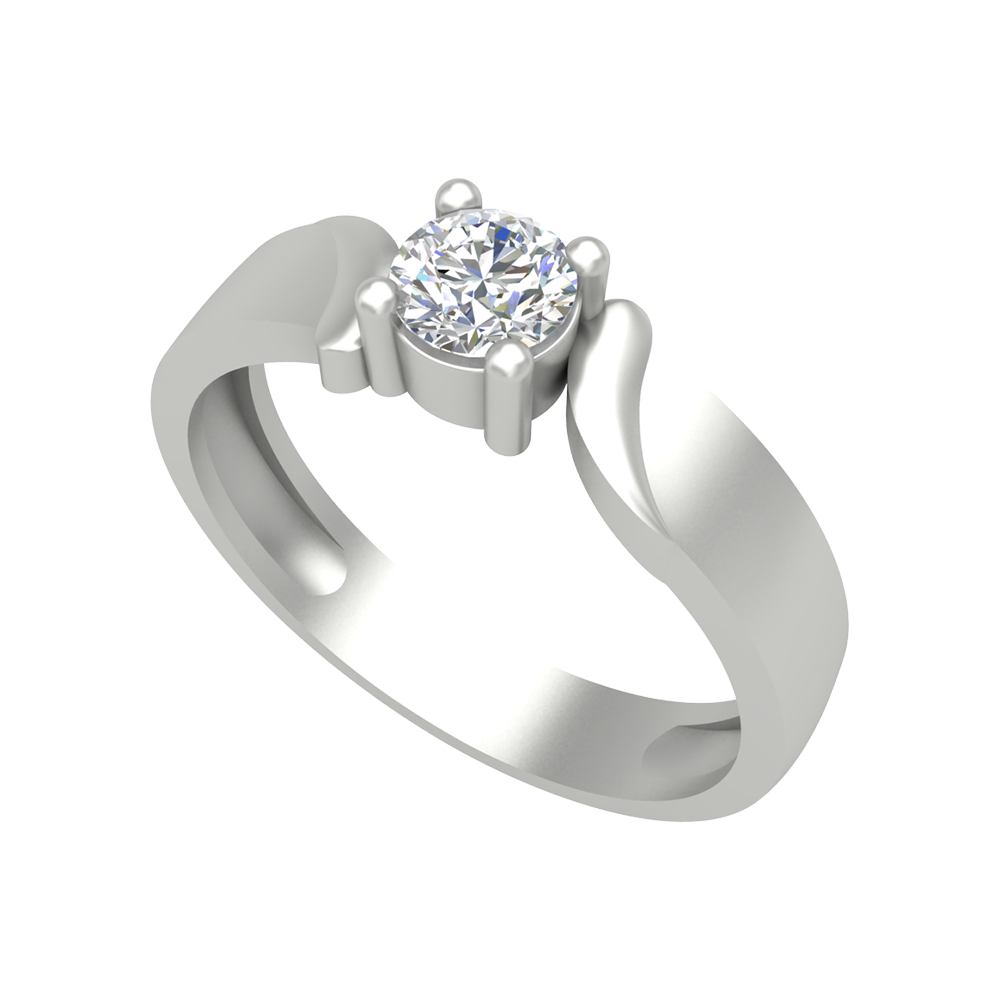 Puzzled Ping Solitaire Ring