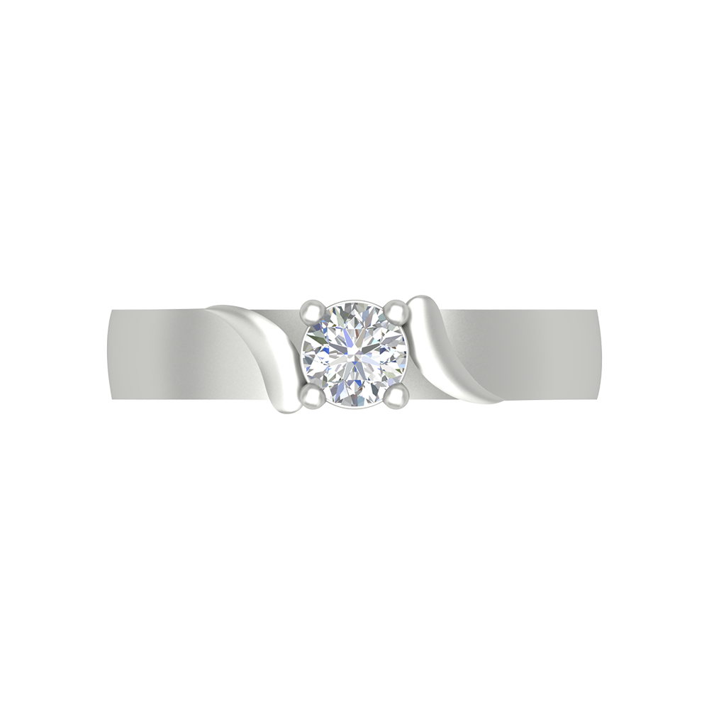 Puzzled Ping Solitaire Ring