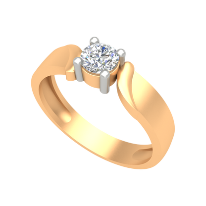 Puzzled Ping Solitaire Ring