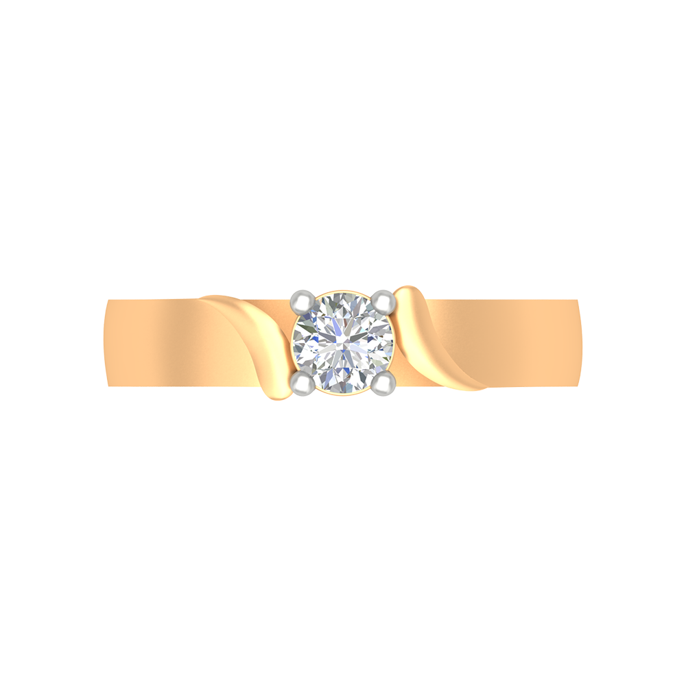 Puzzled Ping Solitaire Ring