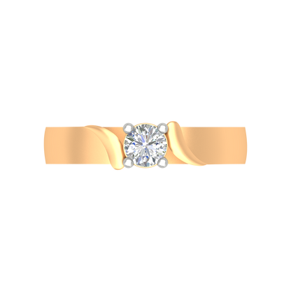 Puzzled Ping Solitaire Ring