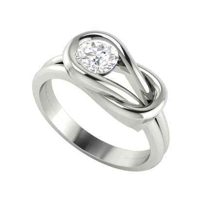 Perfect Fiesta Solitaire Ring-Color_White-Gold