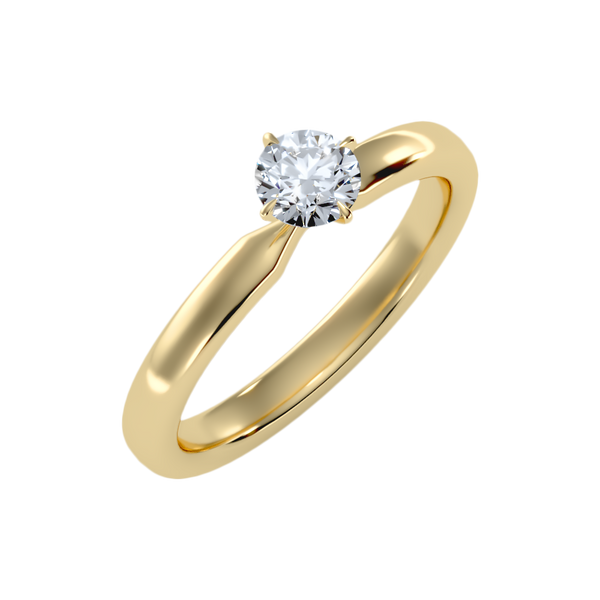 Ebullient Classic Solitaire Ring-Color_Yellow-Gold