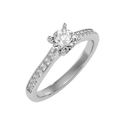 Chintzy Solitaire Ring-Color_White-Gold