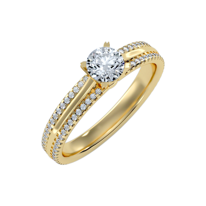 A Cutting-Edge Solitaire Ring