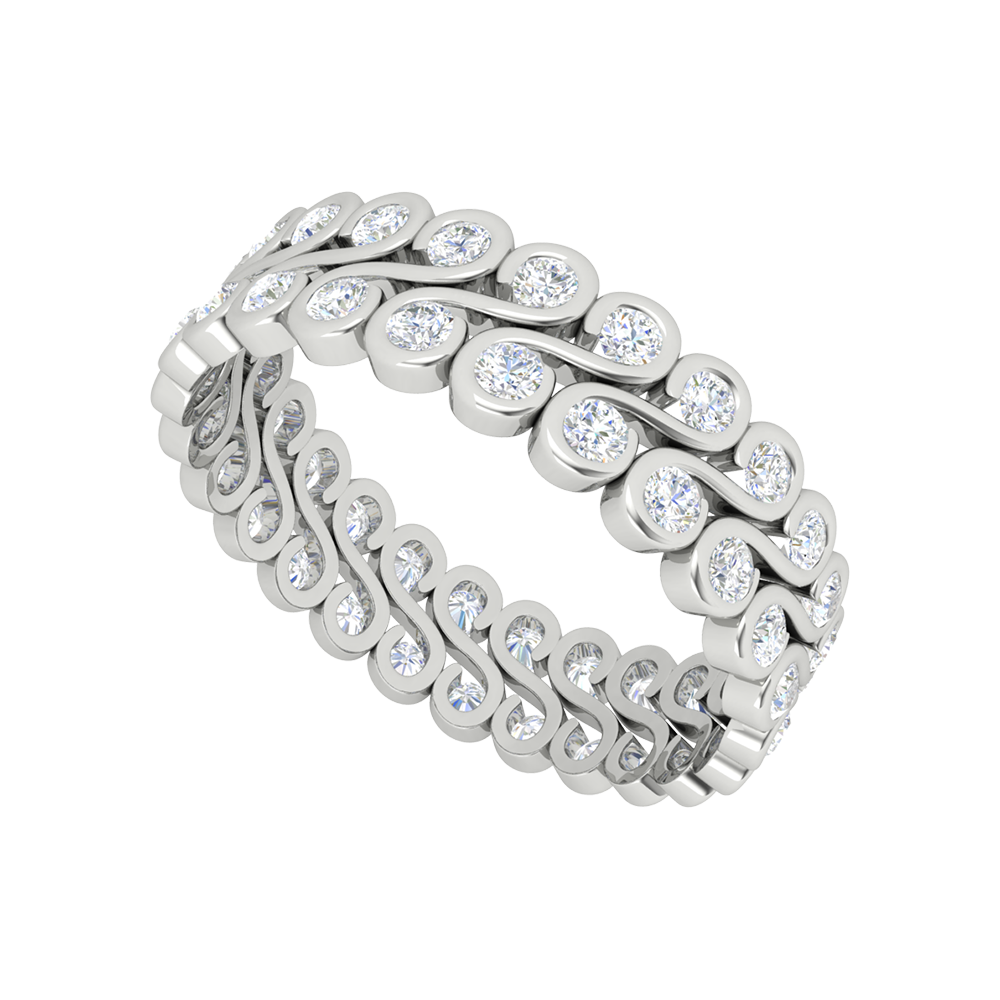 Jacinthe Diamond Band-Color_White-Gold