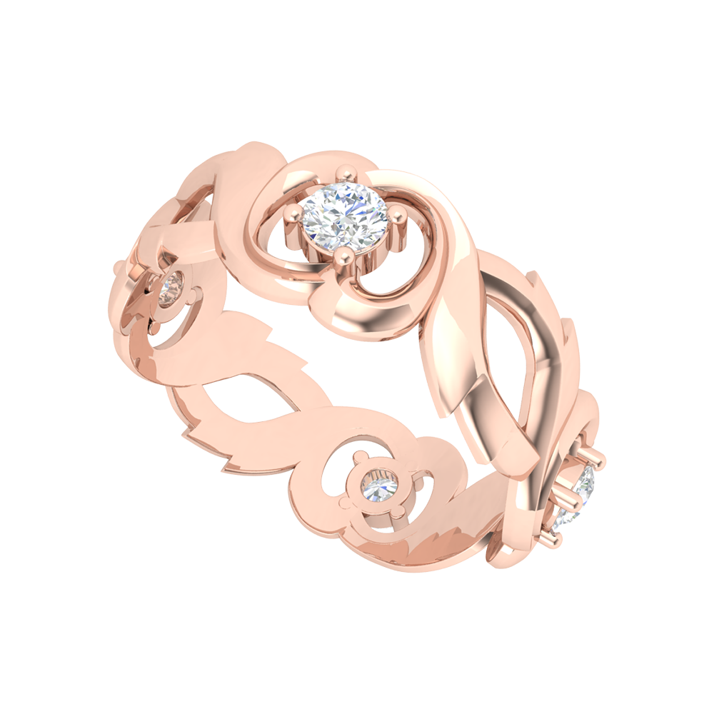 Ocean Pink Cluster Ring