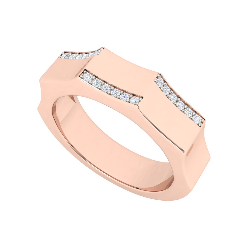 Oceane Broad Band Diamond Ring