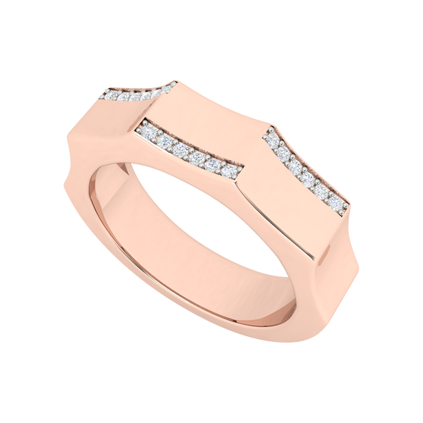 Oceane Broad Band Diamond Ring