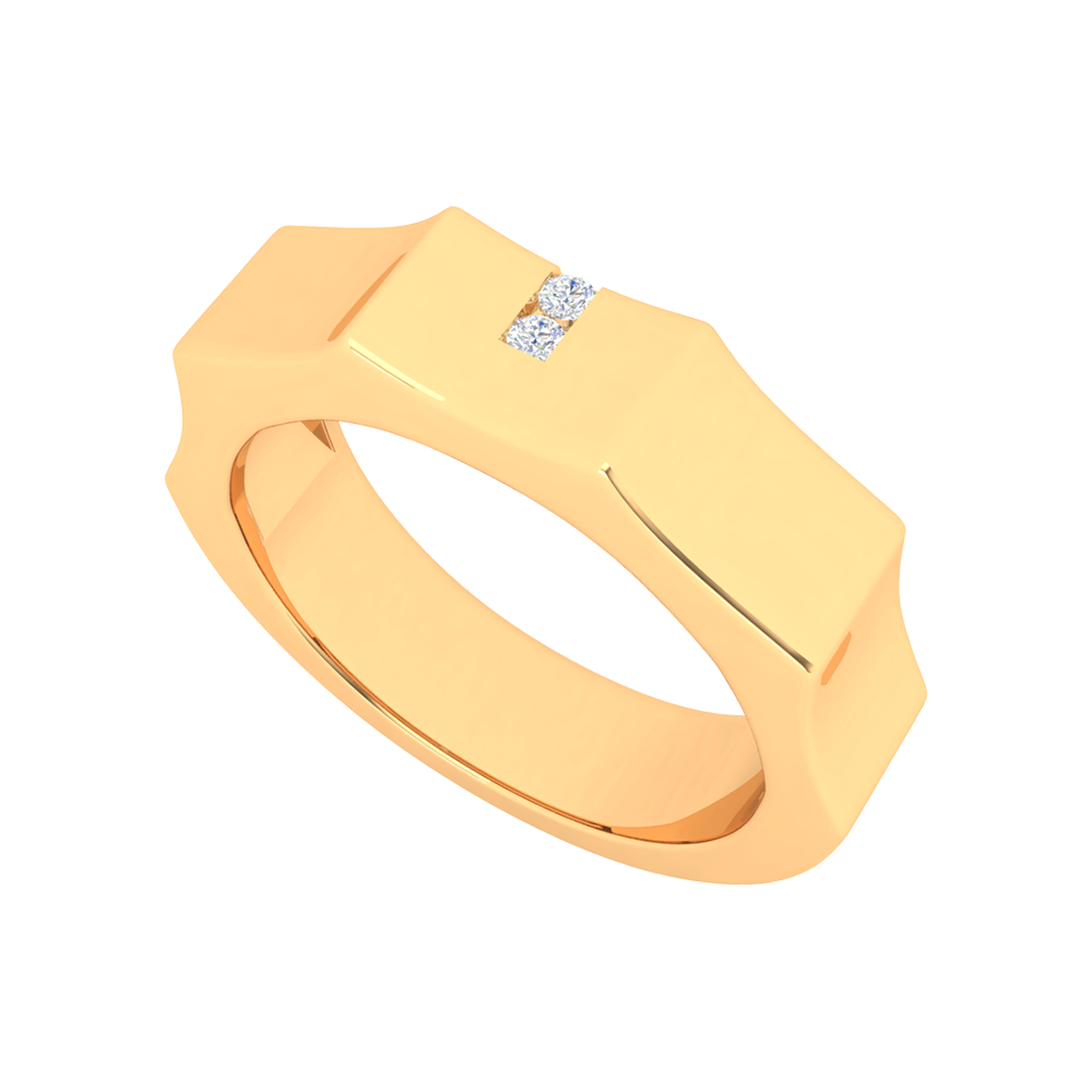 Vienne Broad Band Diamond Ring