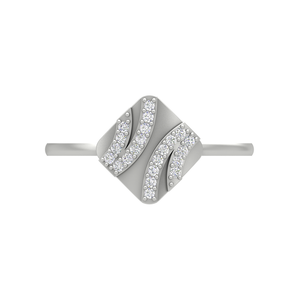 A Designer Diamond Square Ring