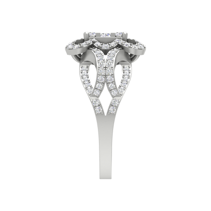 Zig - Zag Squamous Cocktail Ring