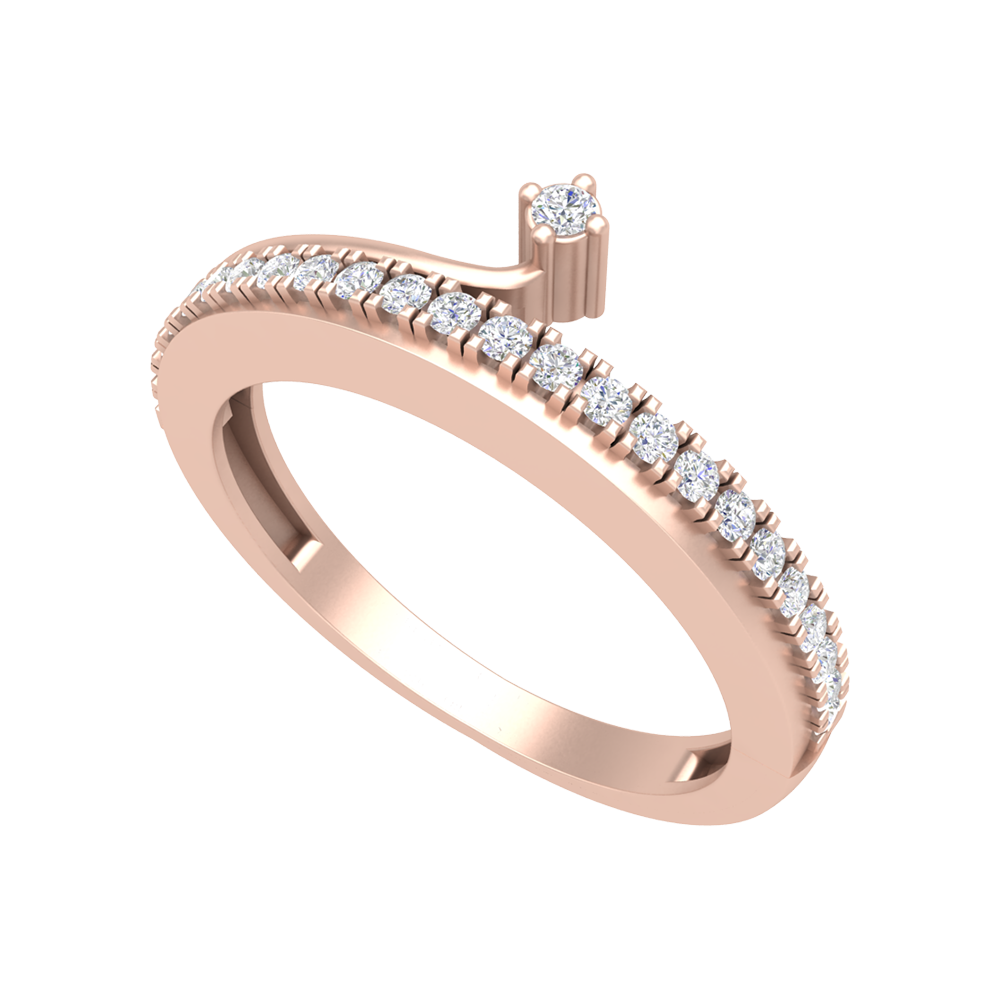 Stunning diamond band-Color_Rose-Gold