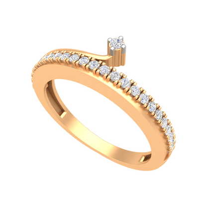 Stunning diamond band-Color_Yellow-Gold