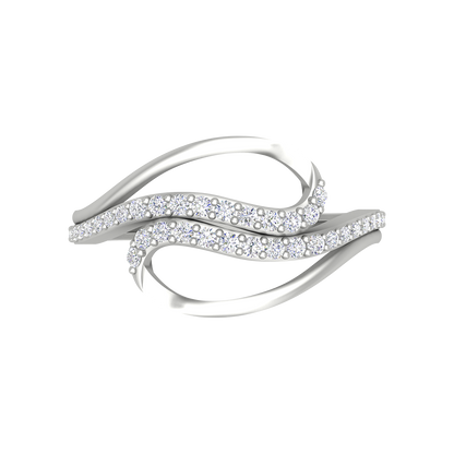 Sparkling twin Ring