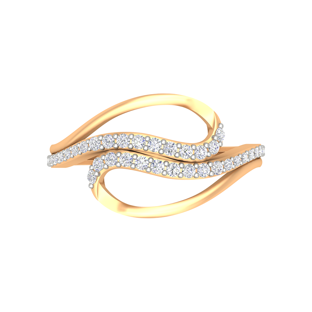 Sparkling twin Ring