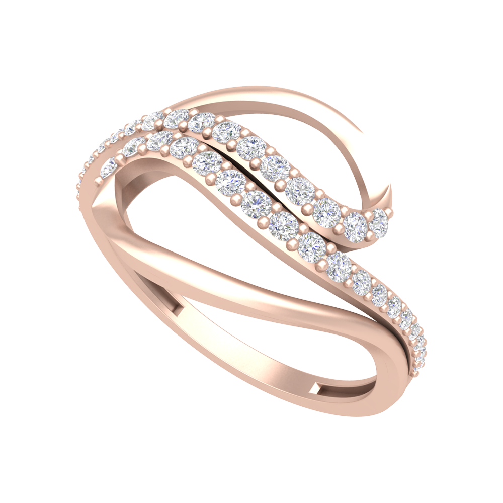 Sparkling twin Ring