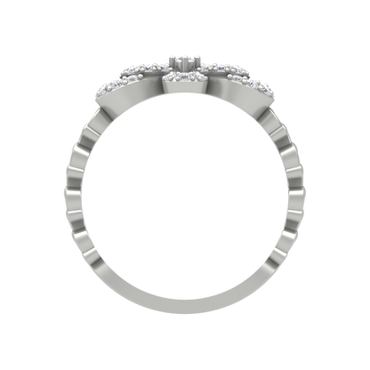 Interlinked hoop Ring